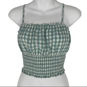 AE Smocked Gingham Cami